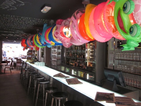 Bar at Mama Shelter hotel in Marseille