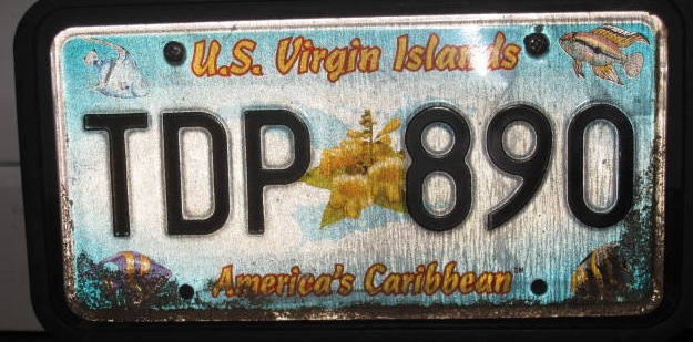 Virgin Islands license plate