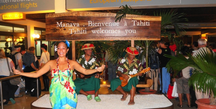 Welcome at Tahiti airport